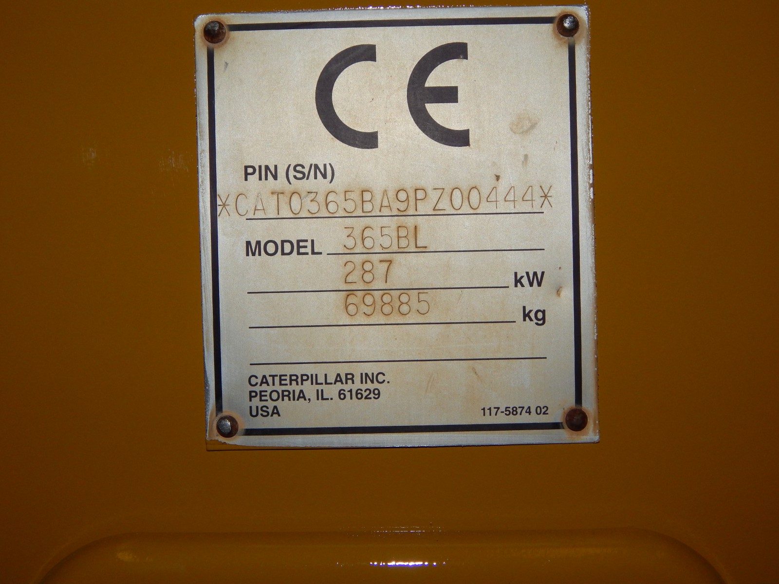 Cab  ROPS CATERPILLAR 365B