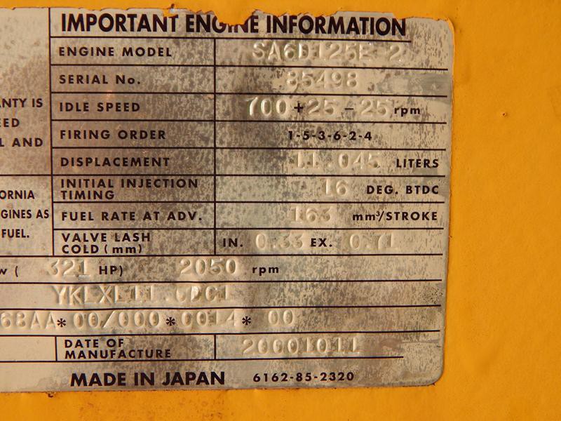 Engine KOMATSU PC450-6  S6D125-1
